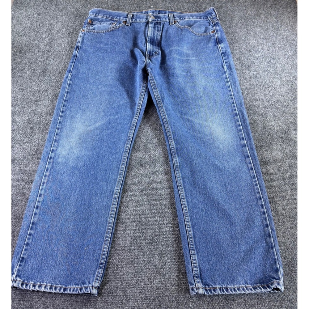 Levi's 505 Regular Fit Jeans Mens 38x29 Blue Straight‎ Leg Medium Wash Denim